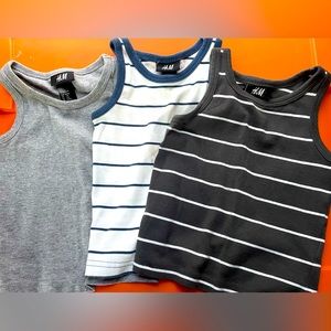 Toddler Boy H&M Tank Tops (Set of 3) Size- 1-2Y